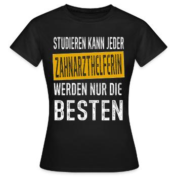Zahnarzthelferin Zahnarztpraxis Zahn - Frauen T-Shirt - Schwarz - Vorne - AI Model Female 172 dark (172cm)