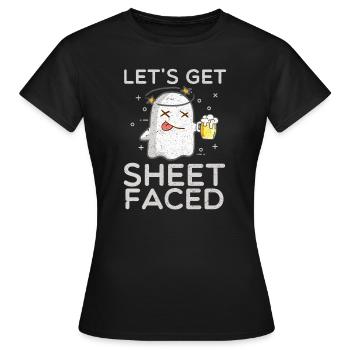 HALLOWEEN ivre - T-shirt Femme - noir - Devant - AI Model Female 172 dark (172cm)