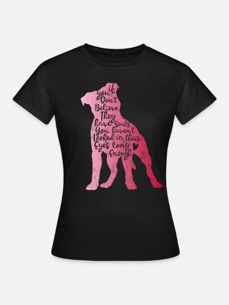 Pitbull Seelen - Frauen T-Shirt - Schwarz