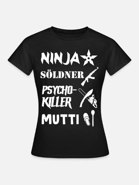 Ninja Söldner - Frauen T-Shirt - Schwarz