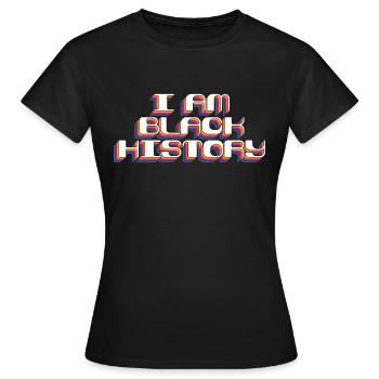Black Power Hip Hop Power Africa Retro Gift - Women's T-Shirt - black - Front - AI Model Female 172 dark (172cm)