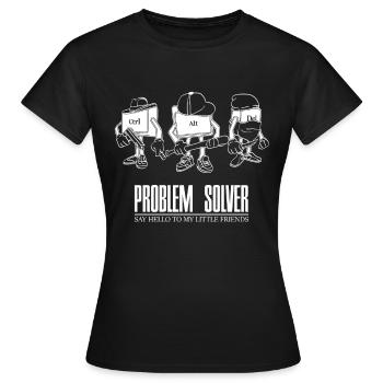 Computer Nerd IT Administrateur Administrateur Cadeau - T-shirt Femme - noir - Devant - AI Model Female 172 dark (172cm)