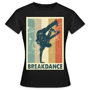 break dance - T-shirt Femme - noir - Devant - AI Model Female 172 dark (172cm)