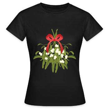 GUI de Noël - T-shirt Femme - noir - Devant - AI Model Female 172 dark (172cm)