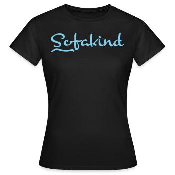 Couch chillen - Frauen T-Shirt - Schwarz - Vorne - AI Model Female 172 dark (172cm)