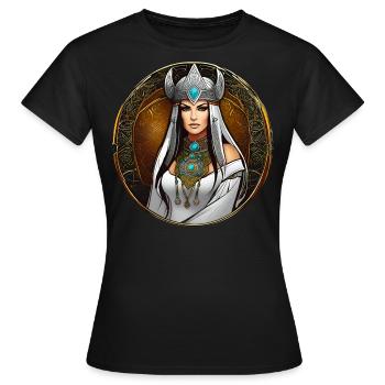 Fiers Vikings en Germania Shieldmaiden - T-shirt Femme - noir - Devant - AI Model Female 172 dark (172cm)