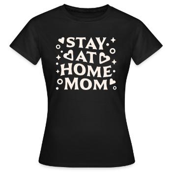 Hausfrau - Frauen T-Shirt - Schwarz - Vorne - AI Model Female 172 dark (172cm)