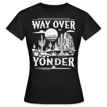 Là-bas - T-shirt Femme - noir - Devant - AI Model Female 172 dark (172cm)