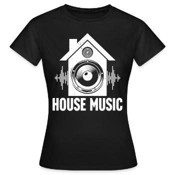 House - Frauen T-Shirt - Schwarz - Vorne - AI Model Female 172 dark (172cm)