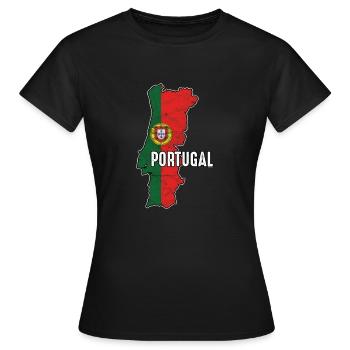 Portugal patriotique drapeau patriotisme portugais nationalisme - T-shirt Femme - noir - Devant - AI Model Female 172 dark (172cm)