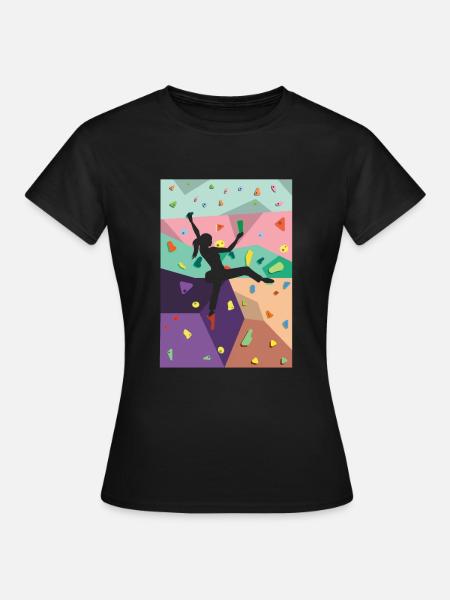 Escalade murale Activités intérieures Rocher intérieur - T-shirt Femme - noir