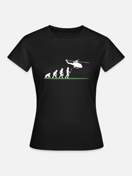 Hubschrauber Hubschrauber Hubschrauberlandeplatz - Frauen T-Shirt - Schwarz