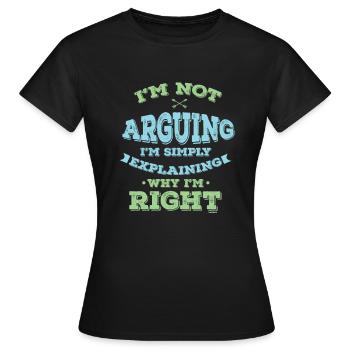 Drôle sarcastique Sarcast Sauvagerie je ne suis pas - T-shirt Femme - noir - Devant - AI Model Female 172 dark (172cm)