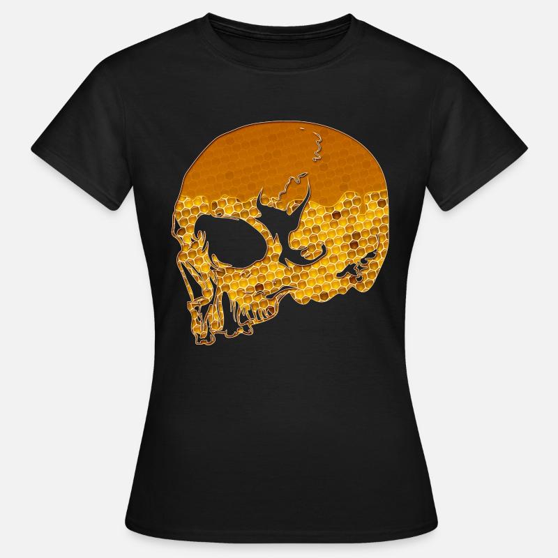 Beekeeper bee honeycomb hive gift shirt - Women's T-Shirt - black