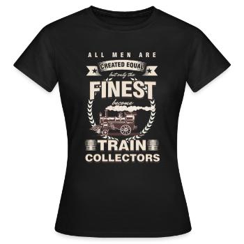 Locomotive de locomotive ferroviaire - T-shirt Femme - noir - Devant - AI Model Female 172 dark (172cm)