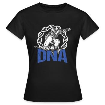 C'est dans mon ADN Snowboarding Cadeau d'hiver de sports d'hiver - T-shirt Femme - noir - Devant - AI Model Female 172 dark (172cm)