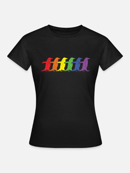 LGBTQ Lesben Homosexuell Bisexuell Transgender Geschlecht - Frauen T-Shirt - Schwarz