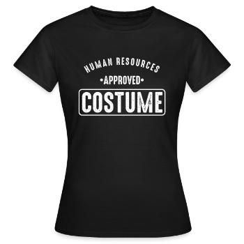 Responsable RH Administration des employés - T-shirt Femme - noir - Devant - AI Model Female 172 dark (172cm)