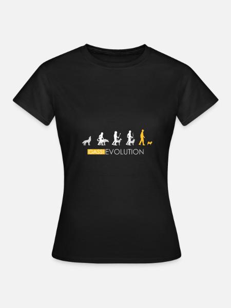 Hund T shirt geschenk Motiv Pfote Hundebesitzer - Dame-T-shirt - sort