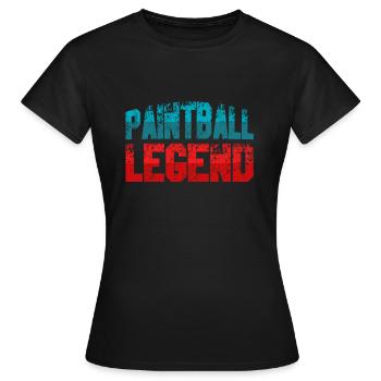Paintball Legend Paintball Marqueur Paintball - T-shirt Femme - noir - Devant - AI Model Female 172 dark (172cm)
