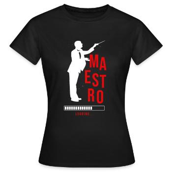 Maestro Laden Dirigent Orchester Musik Geschenk - Frauen T-Shirt - Schwarz - Vorne - AI Model Female 172 dark (172cm)