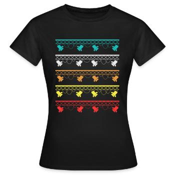 Hängende Scheinwerfer Lighting Engineer Light Job - Frauen T-Shirt - Schwarz - Vorne - AI Model Female 172 dark (172cm)