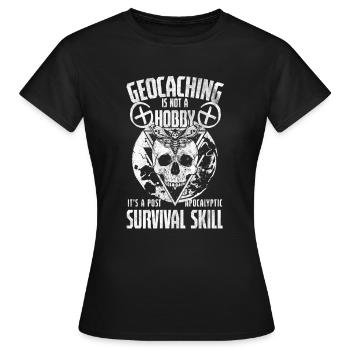 Géocaching Passe-temps GPS Navigation Navigation - T-shirt Femme - noir - Devant - AI Model Female 172 dark (172cm)