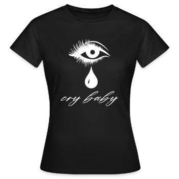pleurer bébé - T-shirt Femme - noir - Devant - AI Model Female 172 dark (172cm)