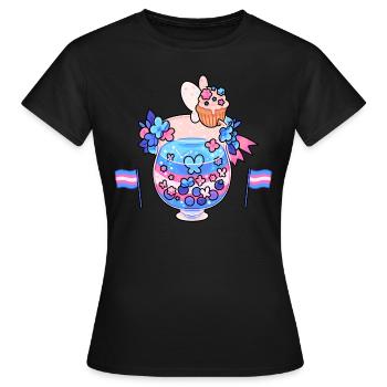 Subtle drink - Women's T-Shirt - black - Front - AI Model Female 172 dark (172cm)
