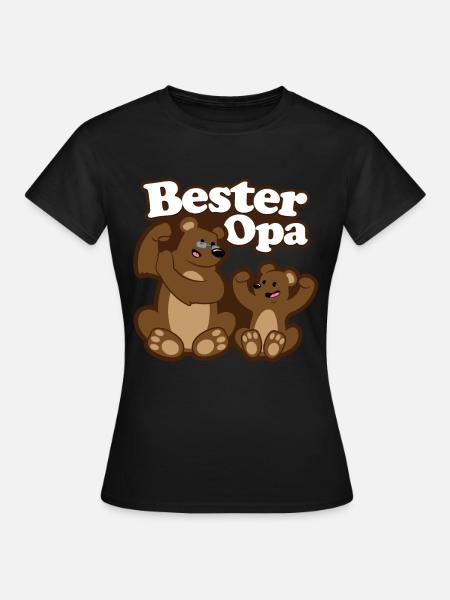 Großvater und Enkel - Opa ist der Größte - Frauen T-Shirt - Schwarz
