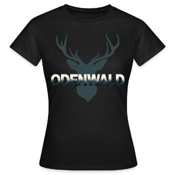 Odenwald neutral - Frauen T-Shirt - Schwarz - Vorne - AI Model Female 172 dark (172cm)