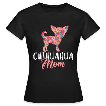 Cadeau drôle de propriétaire de chien de maman de chien de chihuahua - T-shirt Femme - noir - Devant - AI Model Female 172 dark (172cm)