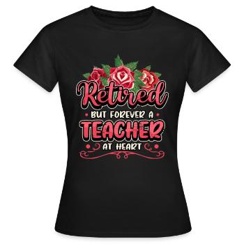 Pension pension de la grand-mère drôle professeur cadeau - T-shirt Femme - noir - Devant - AI Model Female 172 dark (172cm)