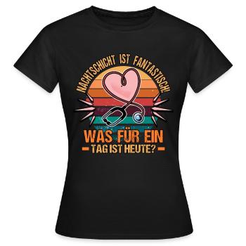 Cadeau de soignant d'hôpital d'infirmière - T-shirt Femme - noir - Devant - AI Model Female 172 dark (172cm)