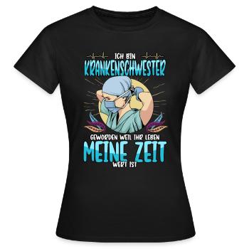 Krankenschwester Arzt Gesundheitswesen Beruf - Frauen T-Shirt - Schwarz - Vorne - AI Model Female 172 dark (172cm)