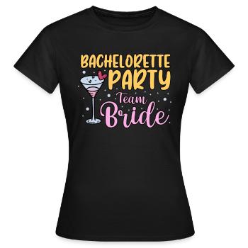 Enterrement de vie de garçon Mariée Célibataire - T-shirt Femme - noir - Devant - AI Model Female 172 dark (172cm)