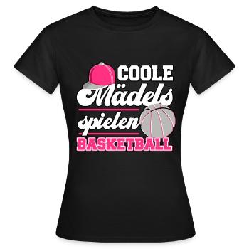 Basketball Basketballteam Basketballmannschaft - Frauen T-Shirt - Schwarz - Vorne - AI Model Female 172 dark (172cm)