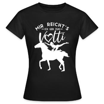 Mädchen Voltigieren Volti - Frauen T-Shirt - Schwarz - Vorne - AI Model Female 172 dark (172cm)