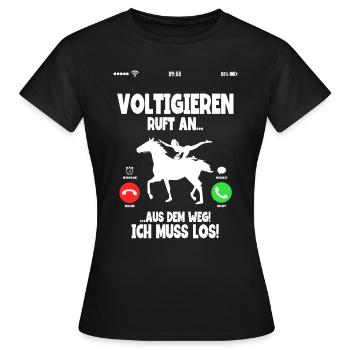 Mädchen Voltigieren Volti - Frauen T-Shirt - Schwarz - Vorne - AI Model Female 172 dark (172cm)