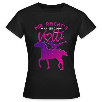 Mädchen Voltigieren Volti - Frauen T-Shirt - Schwarz - Vorne - AI Model Female 172 dark (172cm)