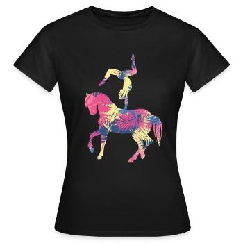 Filles Vaulting Volti - T-shirt Femme - noir - Devant - AI Model Female 172 dark (172cm)