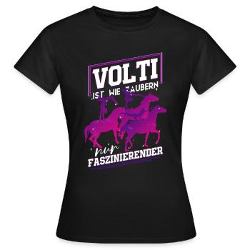 Mädchen Voltigieren Volti - Frauen T-Shirt - Schwarz - Vorne - AI Model Female 172 dark (172cm)