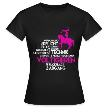 Mädchen Voltigieren Volti - Frauen T-Shirt - Schwarz - Vorne - AI Model Female 172 dark (172cm)