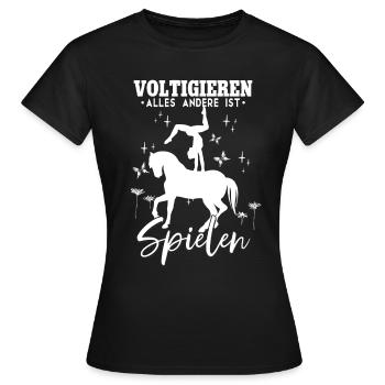 Mädchen Voltigieren Volti - Frauen T-Shirt - Schwarz - Vorne - AI Model Female 172 dark (172cm)