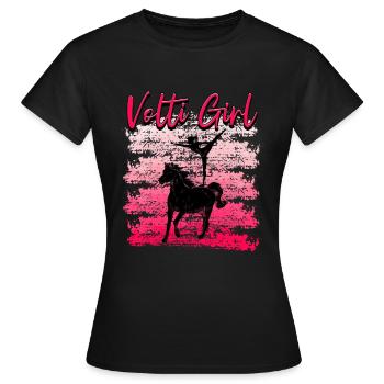 Filles Vaulting Volti - T-shirt Femme - noir - Devant - AI Model Female 172 dark (172cm)