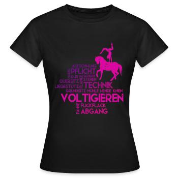 Mädchen Voltigieren Volti - Frauen T-Shirt - Schwarz - Vorne - AI Model Female 172 dark (172cm)