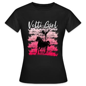Mädchen Voltigieren Volti - Frauen T-Shirt - Schwarz - Vorne - AI Model Female 172 dark (172cm)