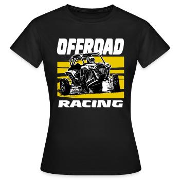 Autocross - Buggy - 4x4 - Offroad - Frauen T-Shirt - Schwarz - Vorne - AI Model Female 172 dark (172cm)