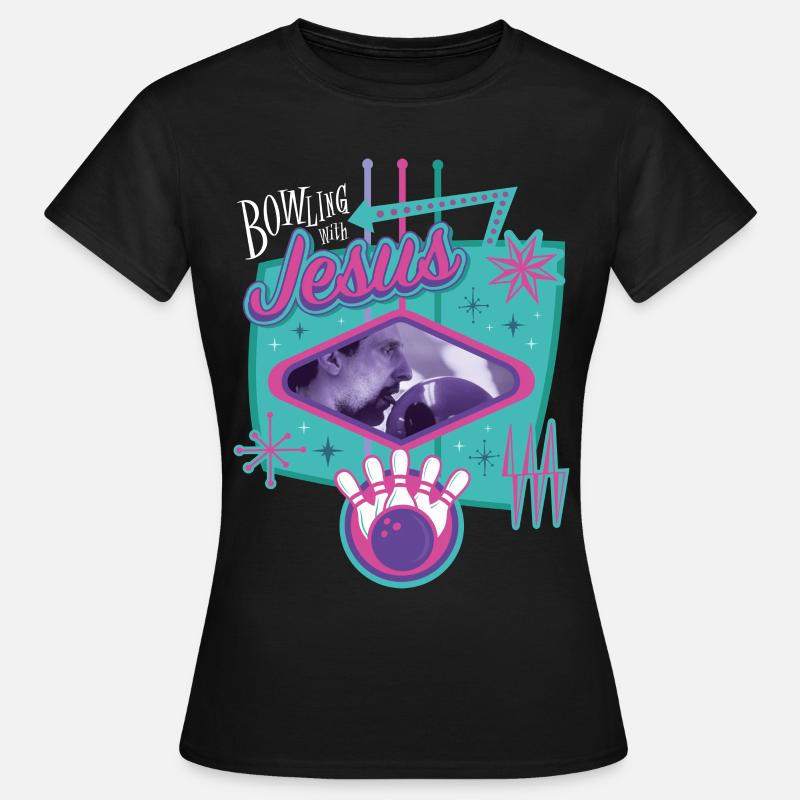 The Big Lebowski - Bowling With Jesus - Women's T-Shirt - black