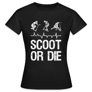 Stunt Scooter - T-shirt Femme - noir - Devant - AI Model Female 172 dark (172cm)